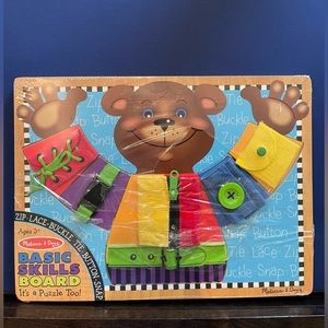 Melissa & Doug Basic Skills Board Puzzle, Brand New